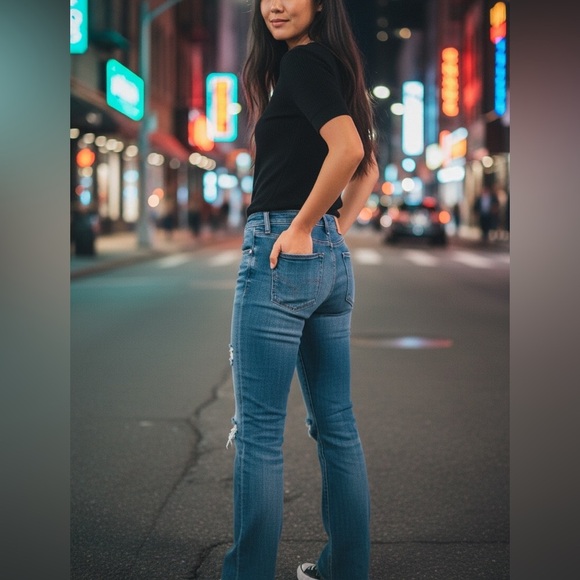 Citizens Of Humanity Denim - Citizens Of Humanity Women's Distressed Blue Jeans - Size 26